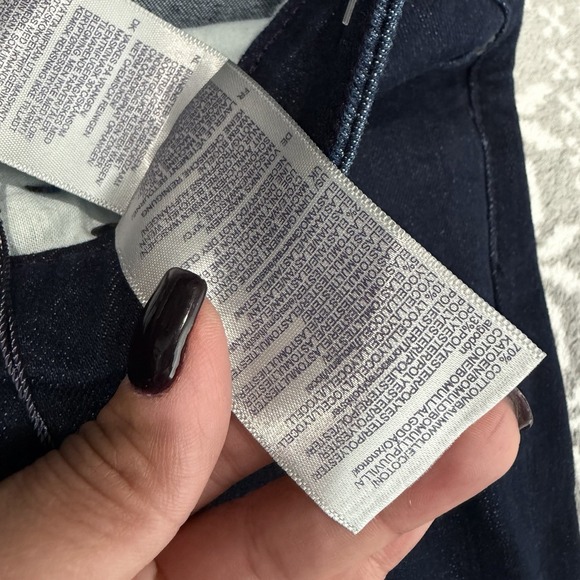 NWT NYDJ Barbara Bootcut Jean In Rinse Dark Blue Wash Size 8 - Picture 5 of 8